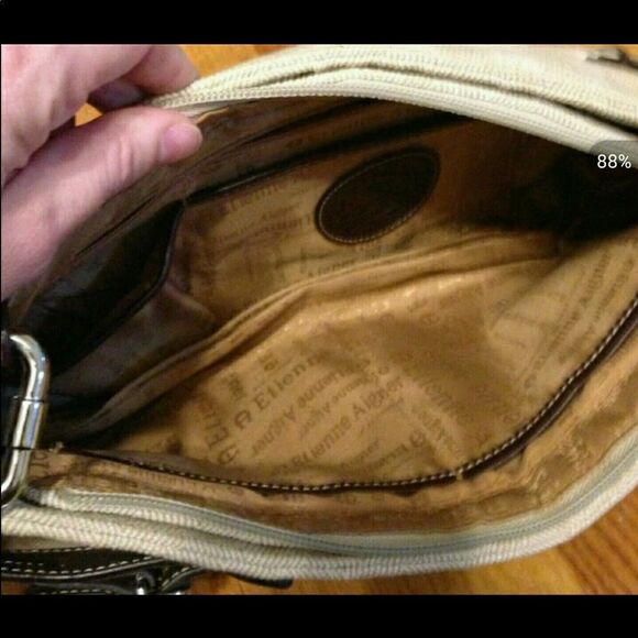 #082 Etienne Aigner Linen handbag - Picture 4 of 4